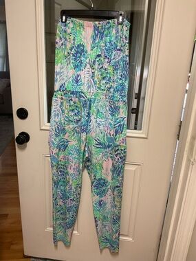 Lilly Pulitzer Multicolor Pastel Tropical Print jumpsuit